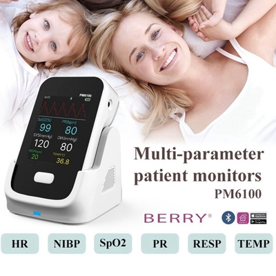 Compact Lightweight Multi Parameter Patient Monitor With WIFI AC / DC Power Supply