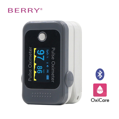 บันทึกบลูทู ธ ใน APP ปลายนิ้ว Pulse Oximeter OLED Display